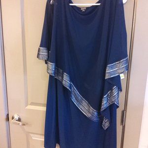 Navy blue Grecian style dress